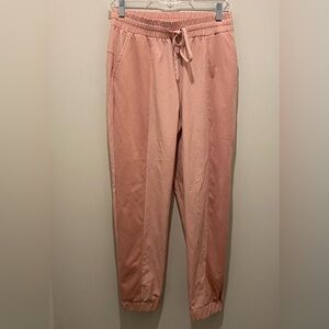 Daisy Fuentes Fit Drawstring Jogger Pants Blush Pink Women’s Size Small EUC